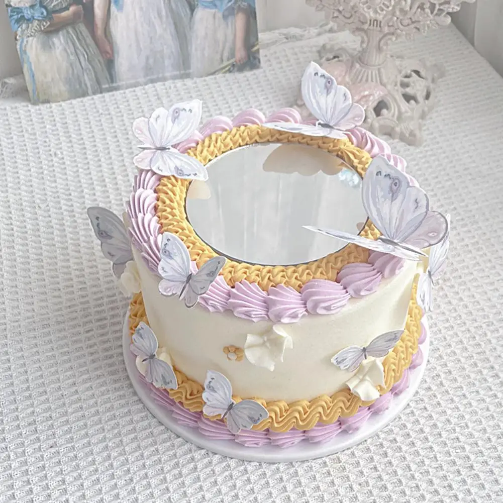 

Изысканный DIY пищевой класс BPA бесплатно принцесса девушка бабочка топперы для торта на день рождения торт украшения Toppers Art Craft