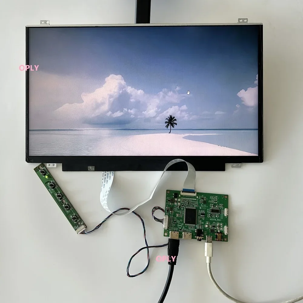Плата контроллера 2 мини-HDMI-совместимы + 14 дюймов 1920X1080 IPS EDP экран монитор сделай