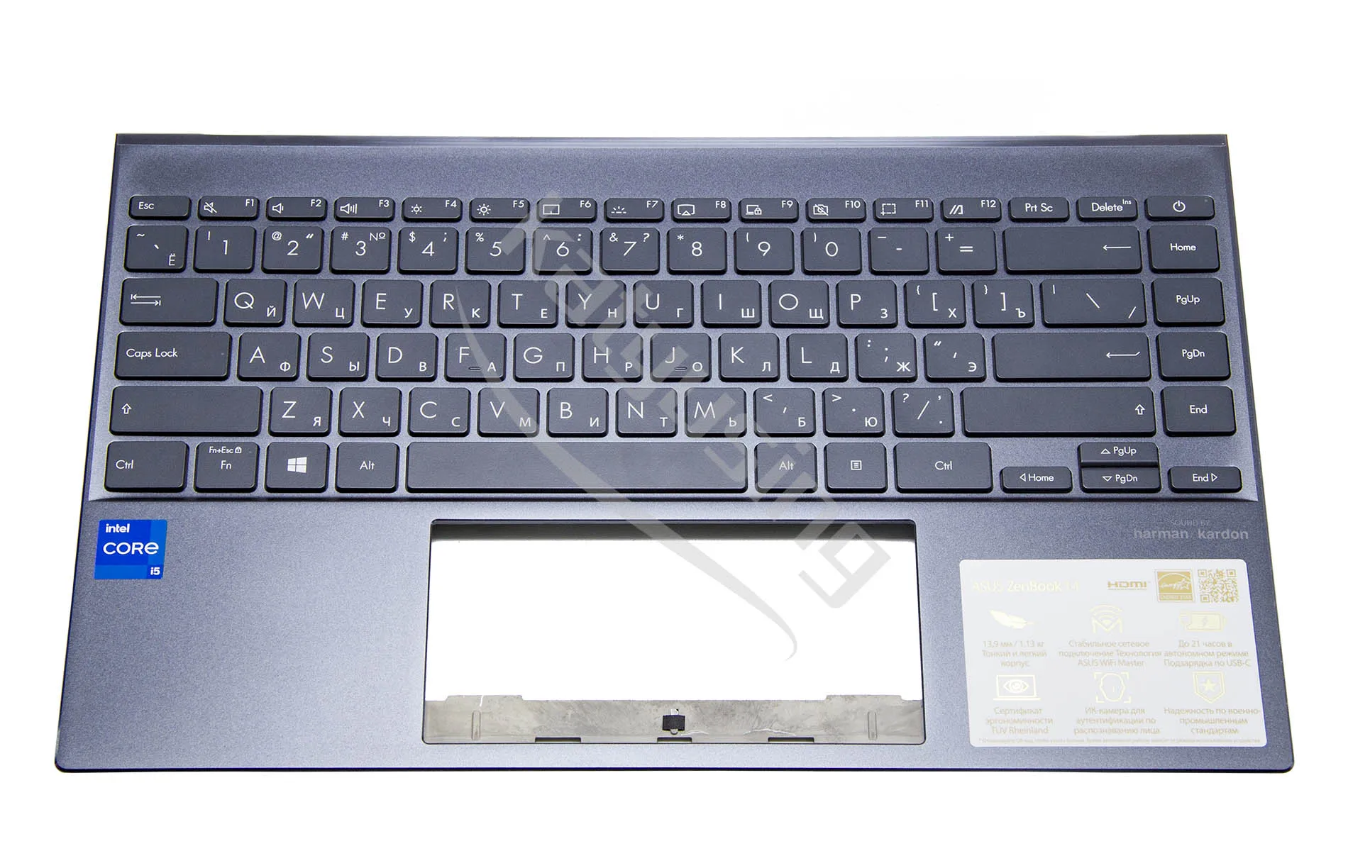 Русская клавиатура US для Asus ZenBook 14 UX425 UX425J UX425JA UX425E UX425EA U4700 UM425 UM425I UM425IA UM425QA с