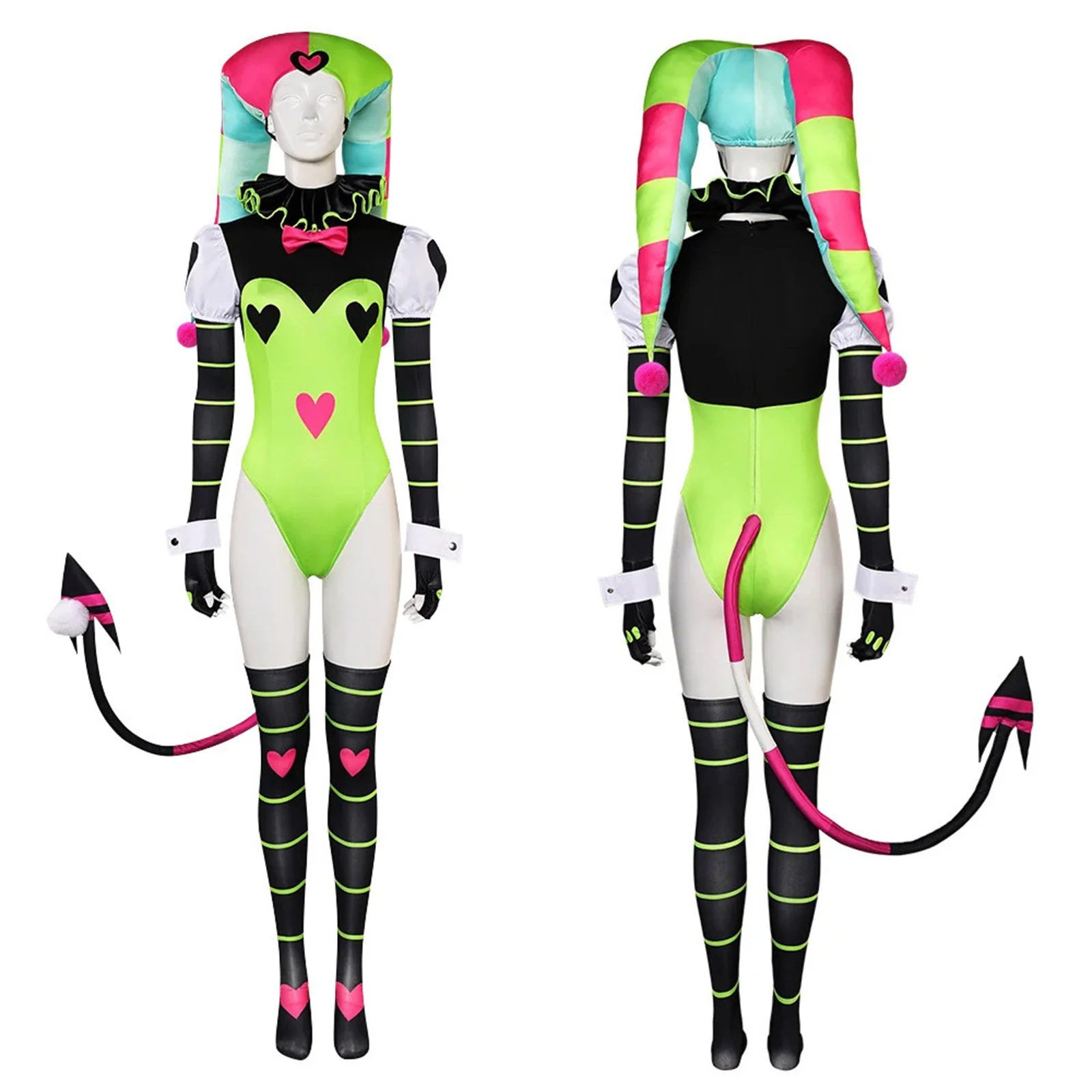 Аниме костюм для косплея отеля Fizzarolli новинка 2024 ожерелье перчатки полный