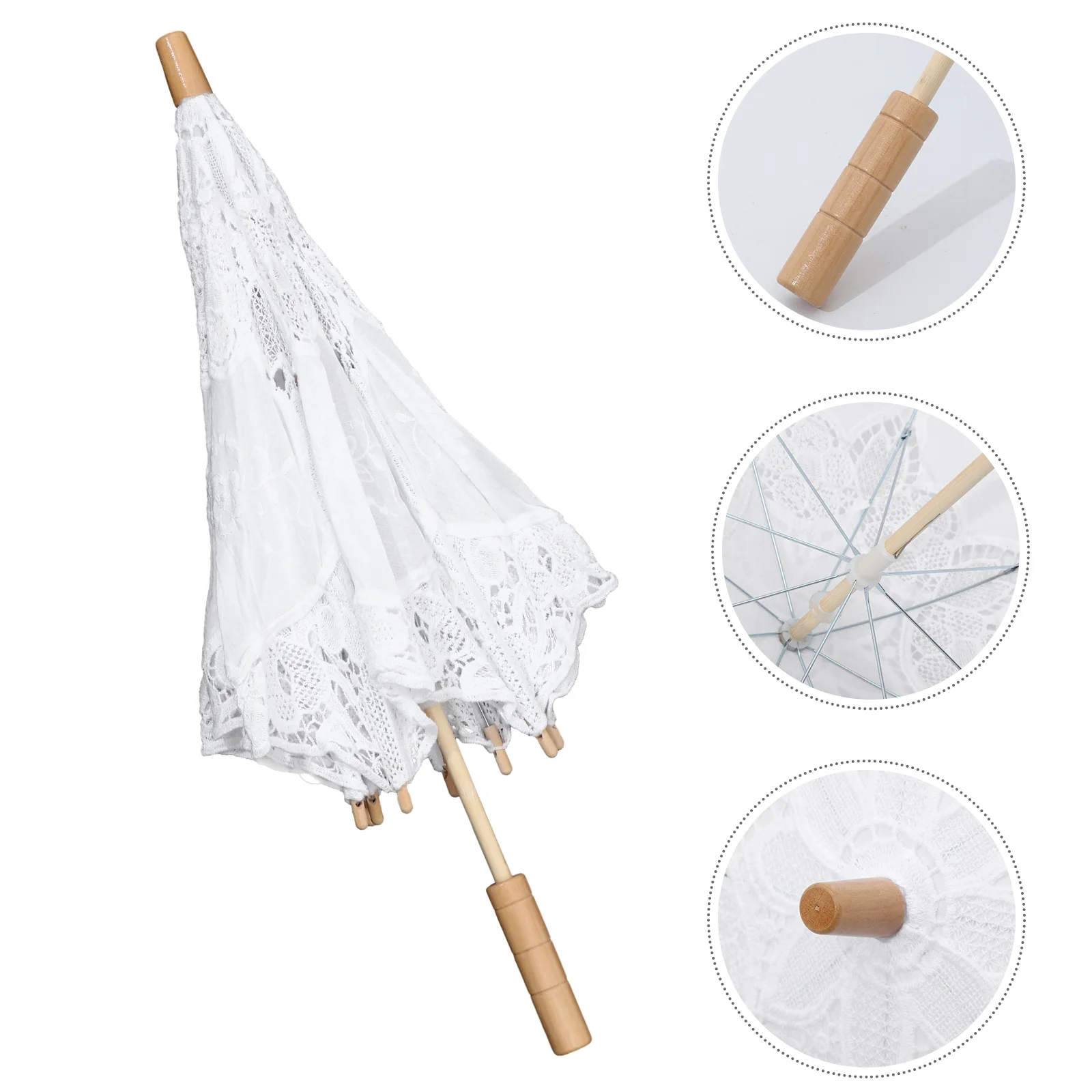 Кружевной зонтик фата для девочек свадебные деревянные зонтики путешествий