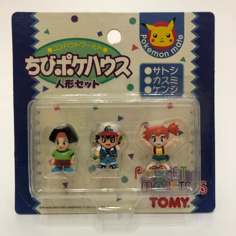 

Фигурки героев TOMY, подлинные хобби, экшн-фигурки покемонов Q версия, Трейси, Эш, Кетчум, туманная кукла, модель с орнаментом, праздничный пода...