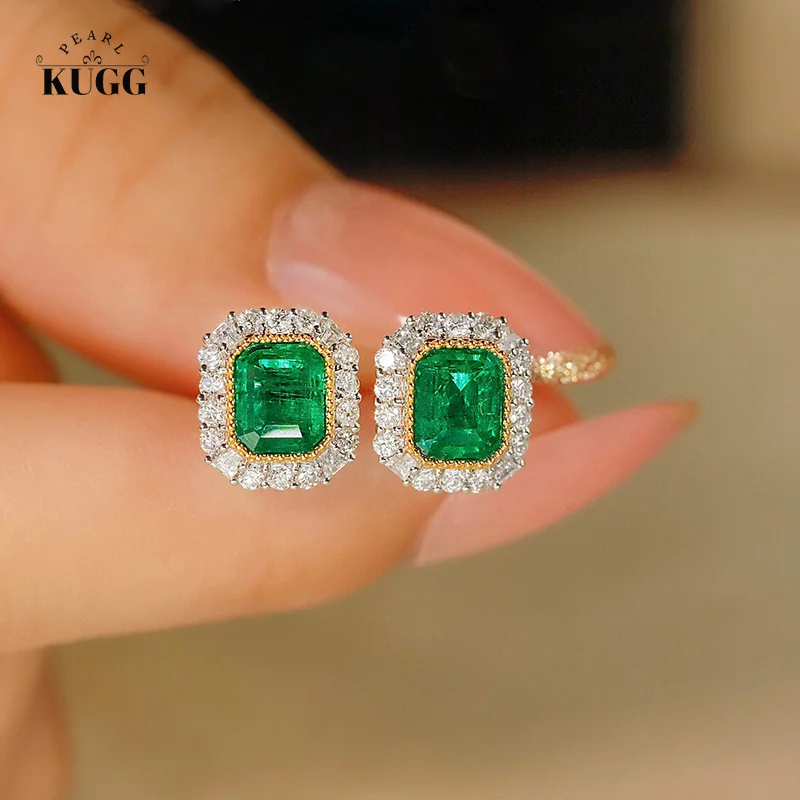 Женские серьги-гвоздики из 18-каратного