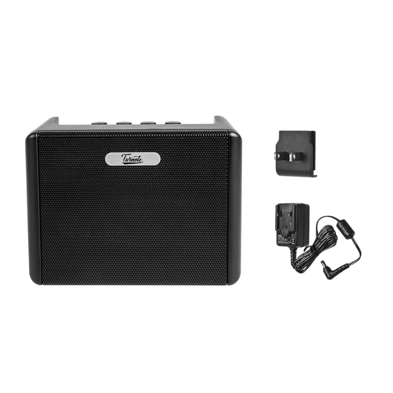 

Twinote TGA-3 Mini Desktop Guitar Amplifier 3.2W Amp Built-In Distortion Delay Effects With 3.5Mm Headphone Output