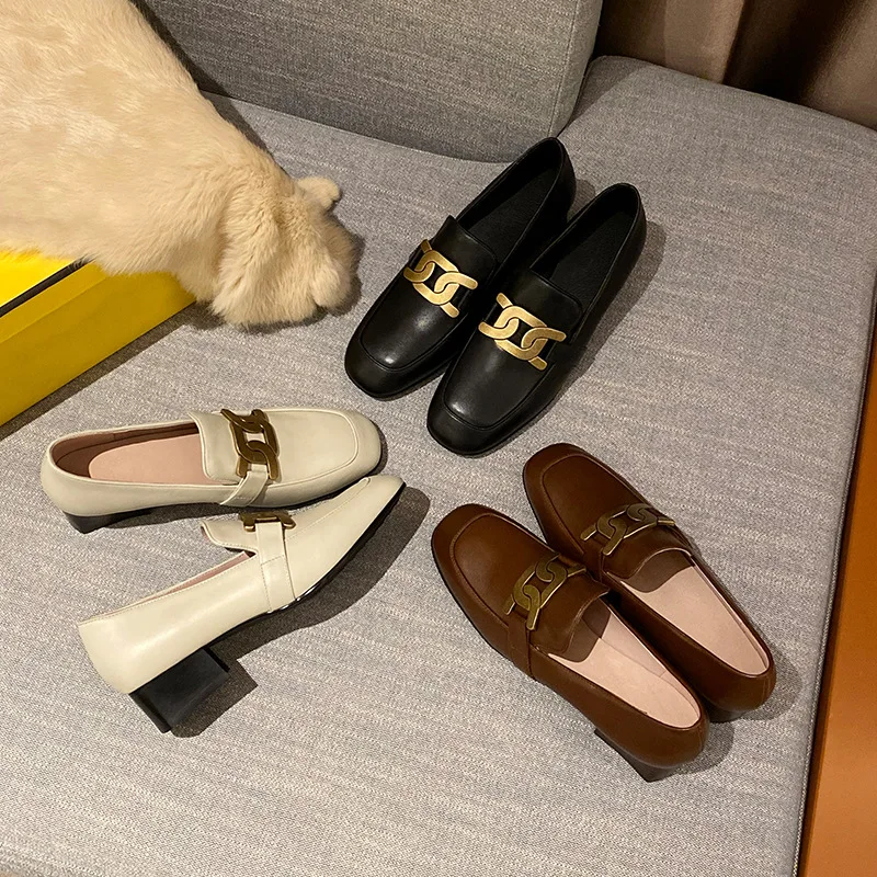 

Сандалии женские на квадратном каблуке, босоножки с металлической пряжкой, модная летняя обувь, белый цвет