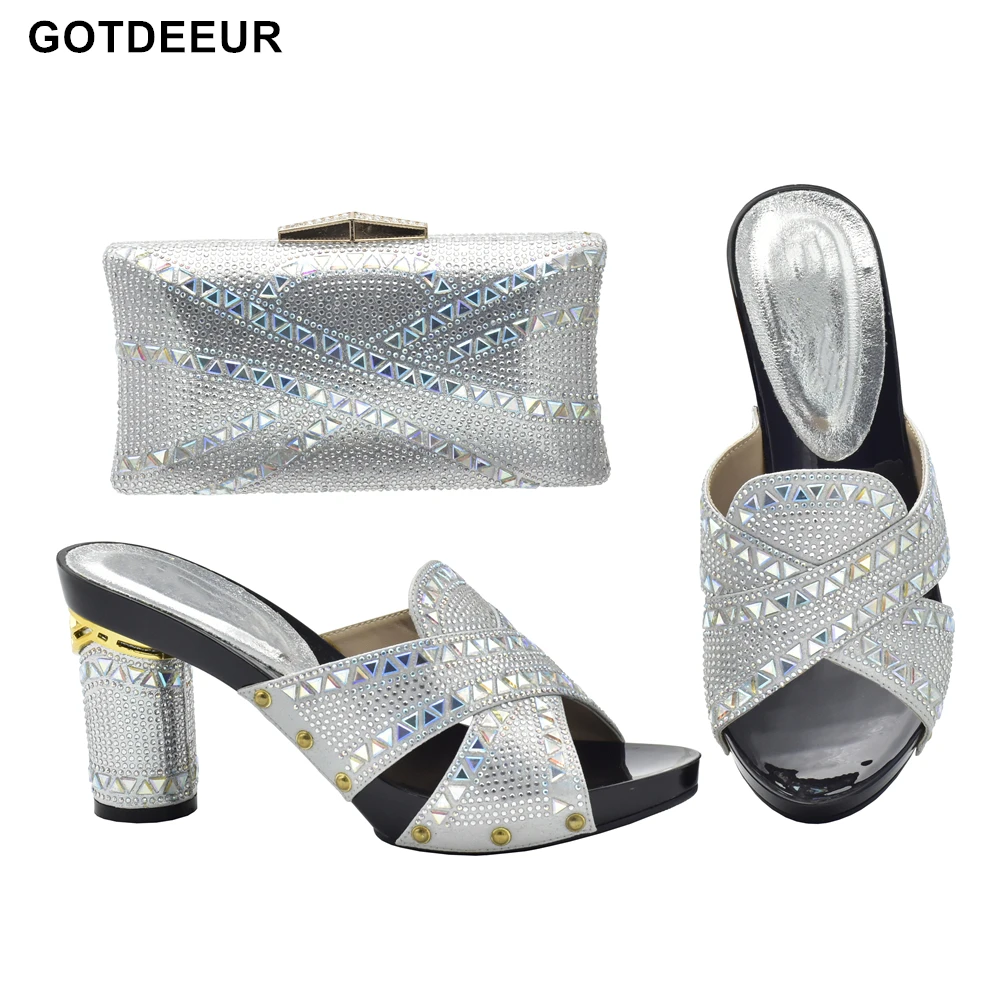 

Новое поступление, женские аксессуары для нигерийской вечеринки, итальянская обувь и сумки в африканском стиле