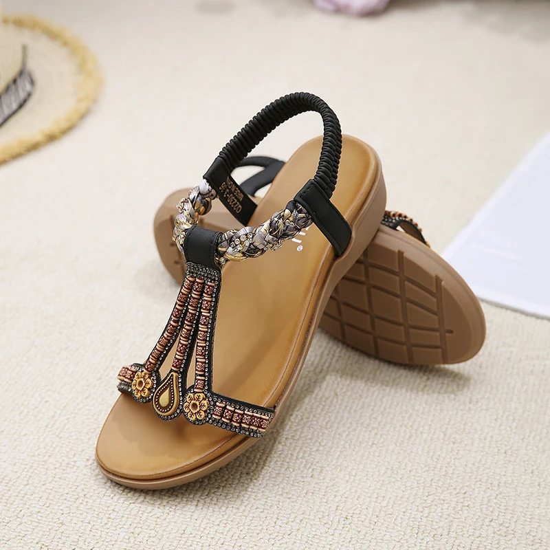 Women's Sandals Summer 2023 Designer Platform Shoes Ladies Wedges Elegant Pumps Fashion Beach Party Roman Sandals Plus Size 42