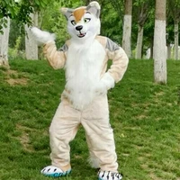 fox dog husky mascot costume furry suits cosplay party game dress outfits clothing ad