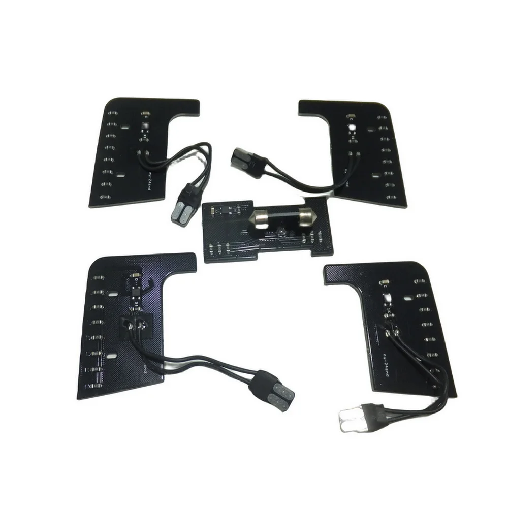 5 шт. светодиодный комплект светодиодные лампы для чтения салона автомобиля Nissan