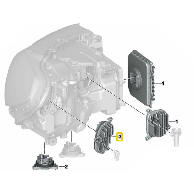 Для-BMW 2016-2019 X3 G01 X4 G02 рабочая сторона сигнал поворота фотоблок управления 63117466110
