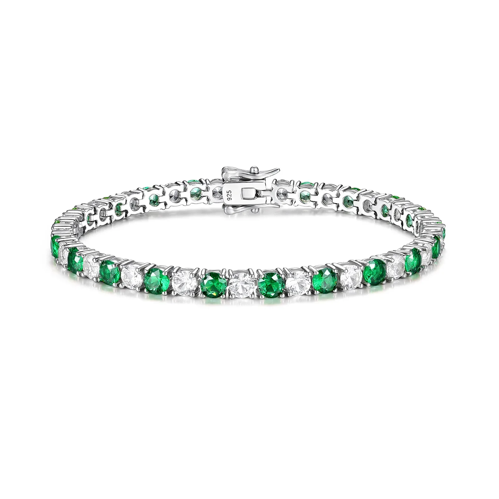 Теннисный браслет из чистого серебра S925 для женщин высококачественный модный