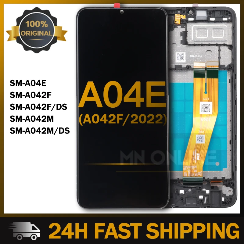 

ЖК-дисплей 6,5 "для Samsung Galaxy A04E A042, сенсорный экран с дигитайзером для Samsung A042F, A042M, SM-A042F/DS, оригинал