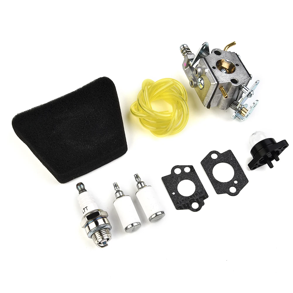 

Carburetor Air Fuel Filter Repair Kit For Partner 351 352 370 371 390 391 401 420 422 Chainsaw Spark Plug Gasket Fuel Pipe Set