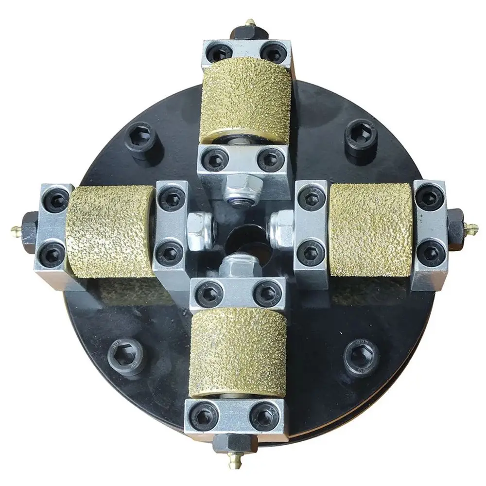 1 шт. 8 &quot200 мм алмазный песок паяный шлифовальный круг втулка молоток с 4 роликами