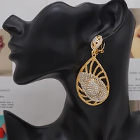 trend jewelry crystal earrings long drop dangle earrings for women ball earrings for party birthday gifts african earrings