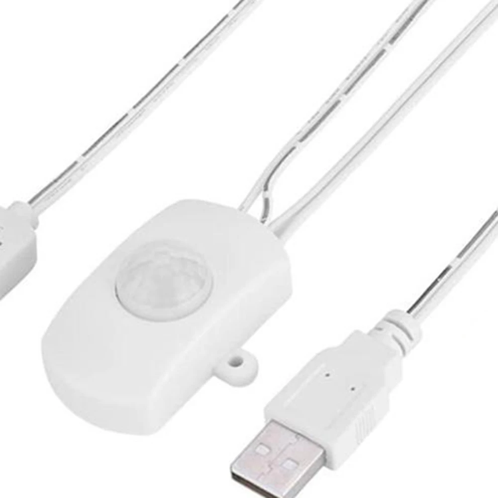 Фото Умный инфракрасный PIR-выключатель с USB-интерфейсом, мини-выключатель для коридора, практичный, портативный, регулируемый, для ванной комнаты и подвала №5
