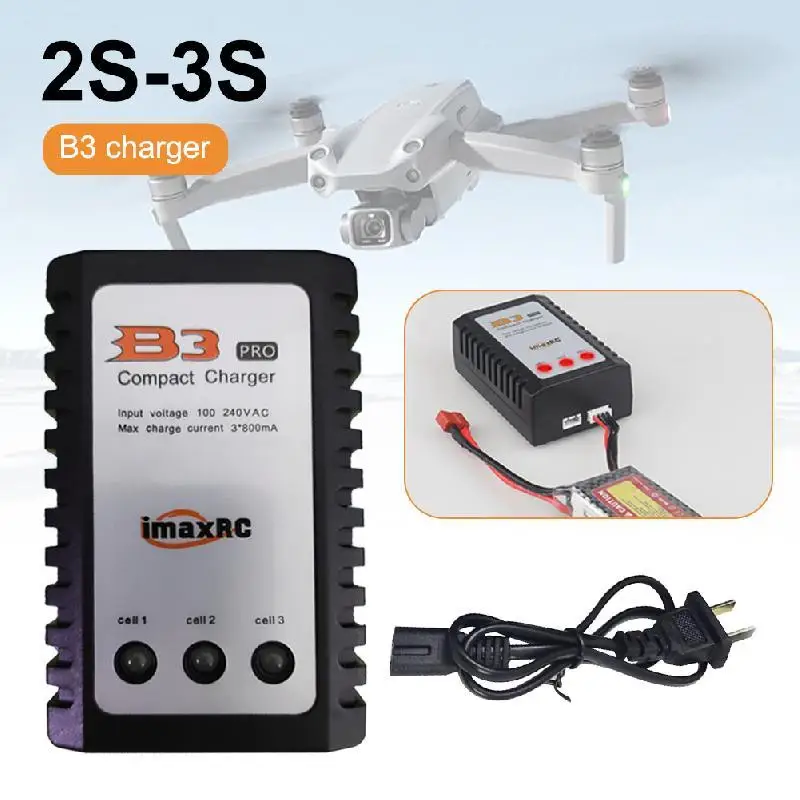 RC LiPo 2S-3S Балансир Зарядное устройство 7 4 В-11 1 В Pro Компактное зарядное B3AC IMAX B3 PRO Lipo