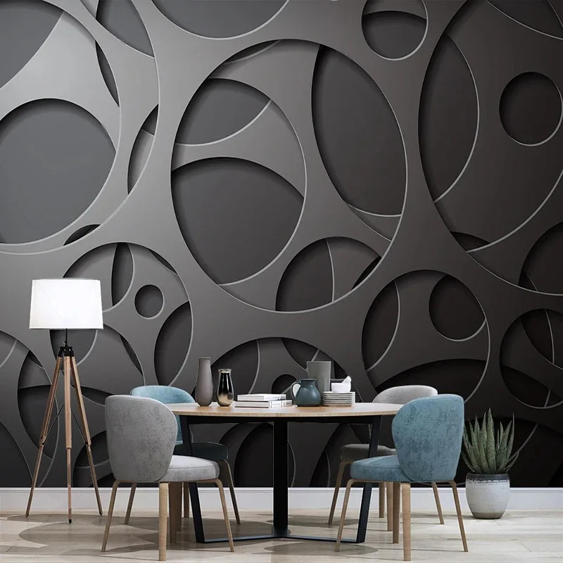 

Custom 3D Mural Modern Minimalist Abstract Style TV Backdrop Wallpaper For Bedroom Walls Home Decor Papel De Parede Tapety Art