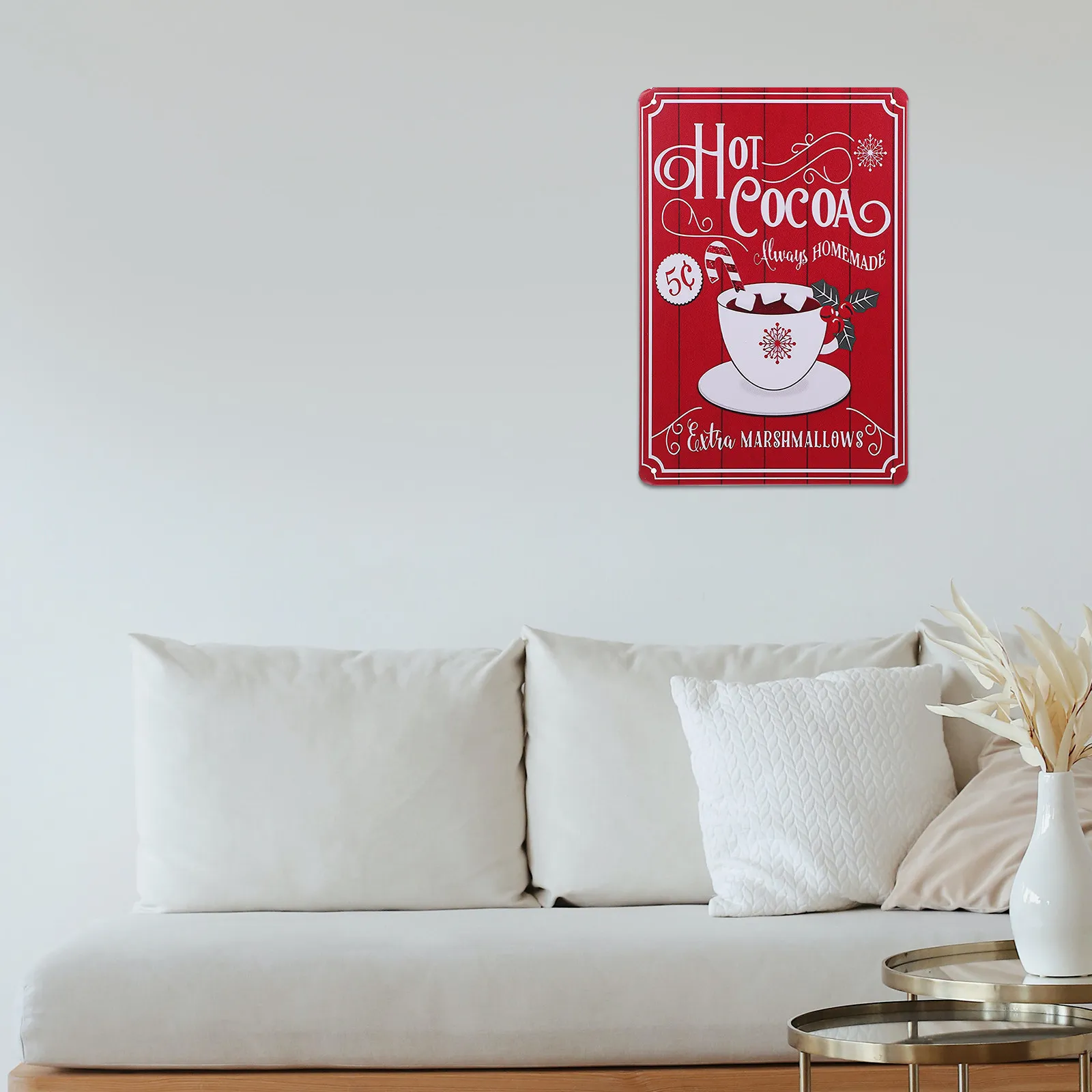 Фото Новогодние украшения Friendsmas: праздничные подвески для дверей и стен дома №5