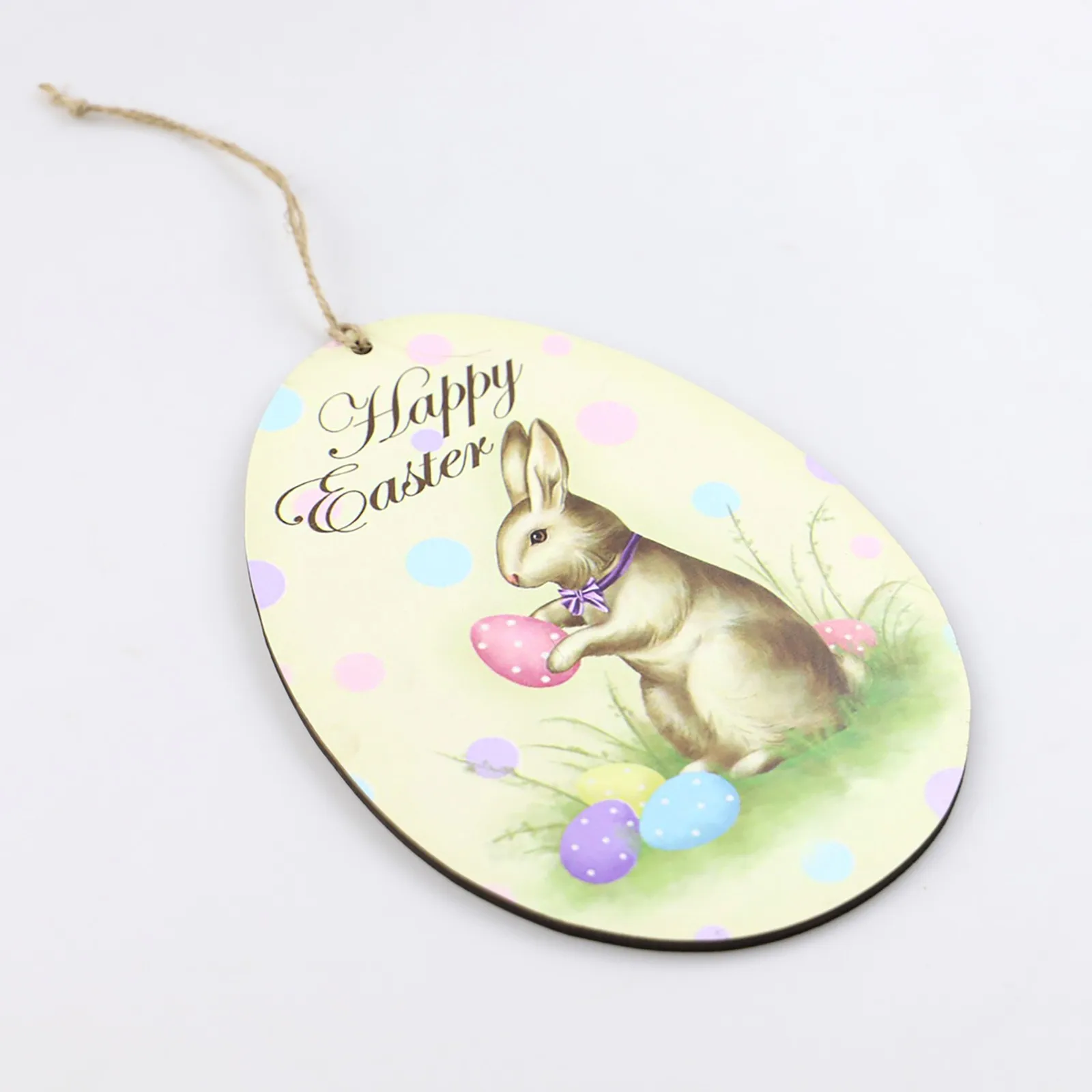 

Пасхальное подвесное украшение, деревянные яйца кролика, цыпленка, домашние настенные дверные украшения, милые украшения «сделай сам» для ...