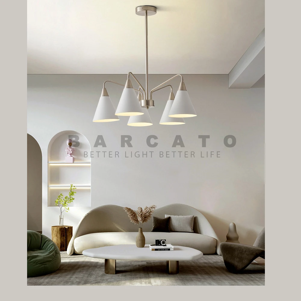 Корейские современные потолочные люстры светодиодные подвесные светильники s E27