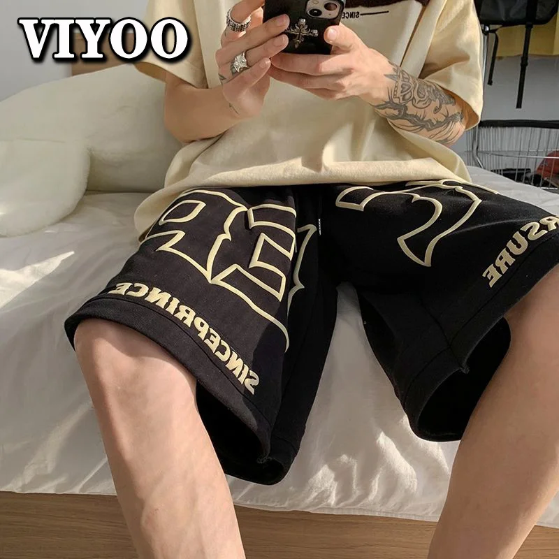 

Male Summer Men's Printed Beac Sorts Baskeall i Street Strait Trousers Pants Men Streetwear Ropa ombre Sweatpants