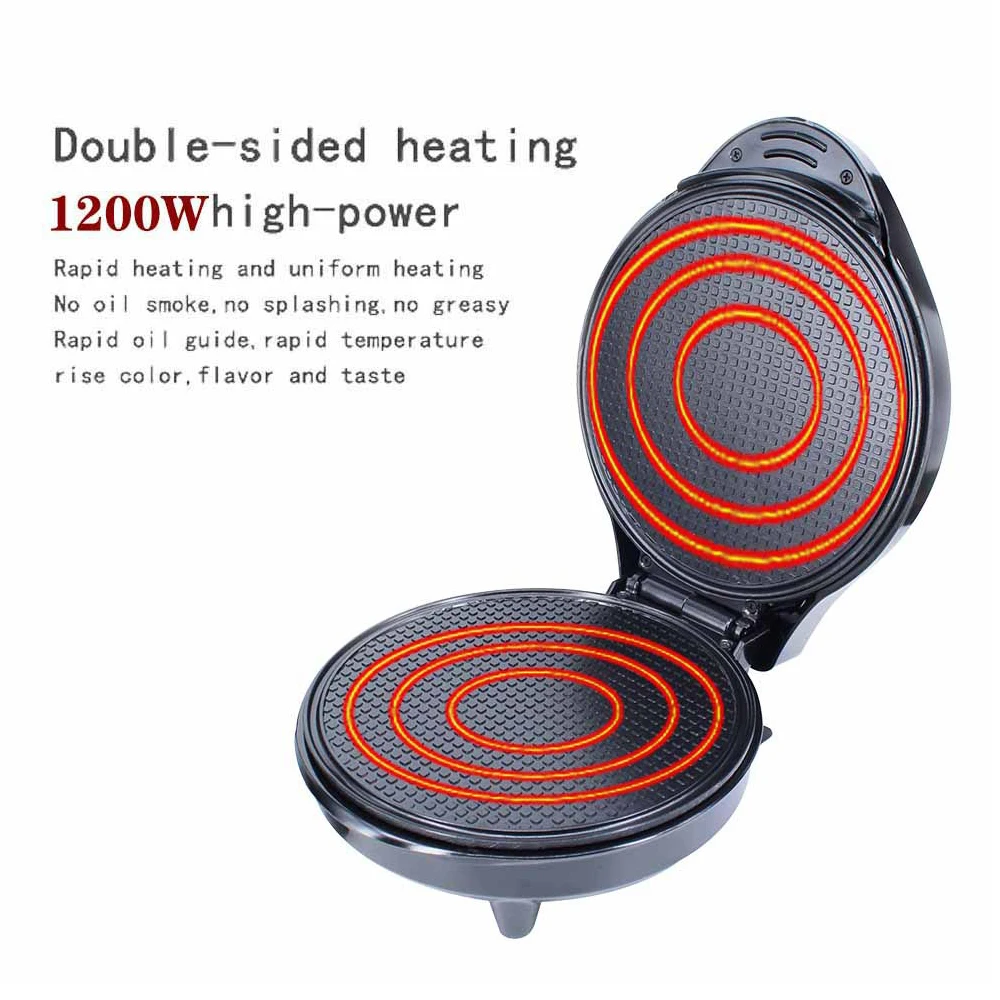 1200 Вт вафельное мороженое конус антипригарная тарелка двусторонний нагрев