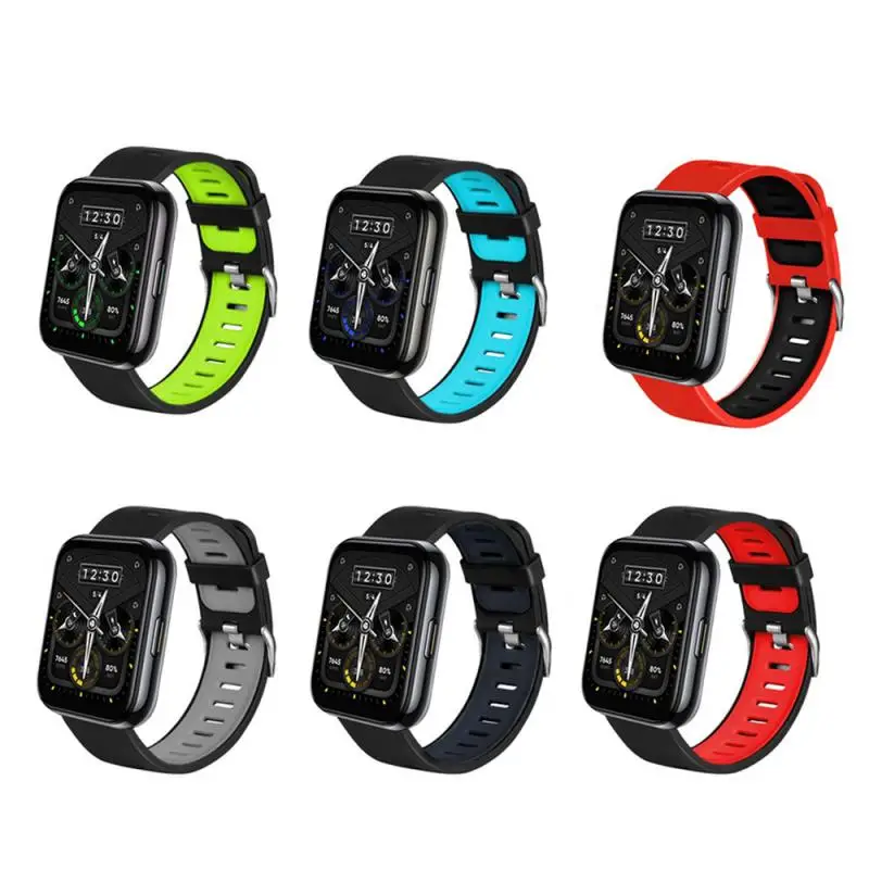 

For Realme Watch 2/2 Sport Strap Wear-resistant 22mm Watch Band Smart Accessories Fashion Watch Strap Two-tone