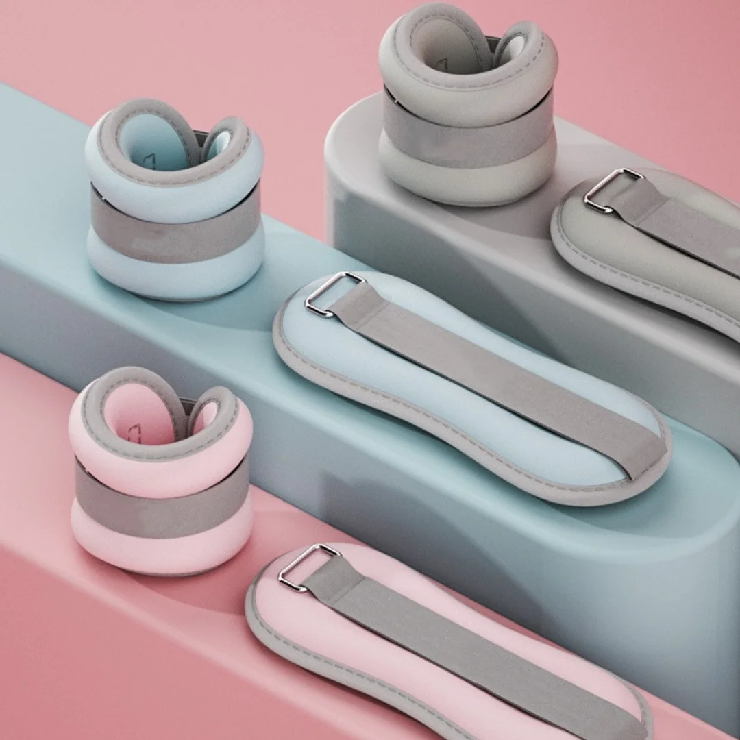 1 пара утяжелителей для лодыжек регулируемый мягкий железный песок браслет