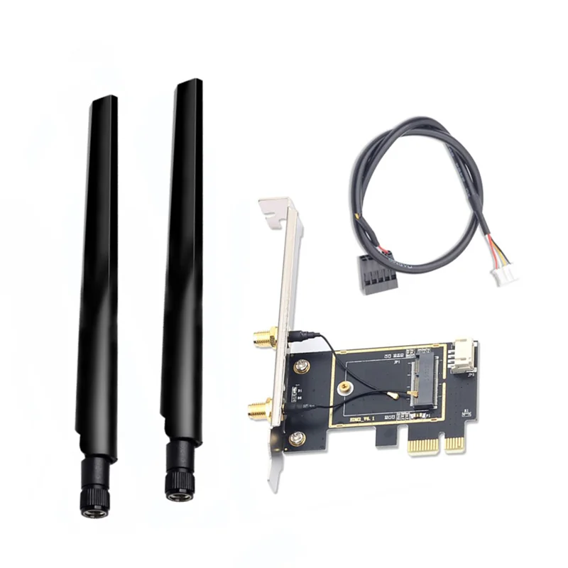 

PCIE Wi-Fi адаптер для беспроводной сетевой карты M2 NGFF преобразователь Bluetooth для настольного ПК Wi-Fi 8260 8265NGW AX200 9260 7265