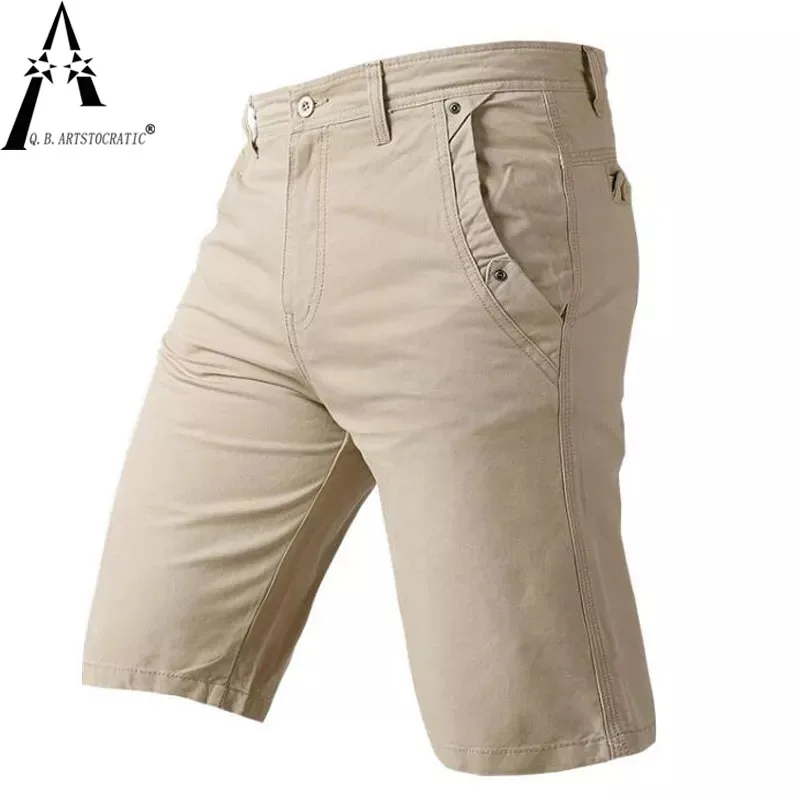 100% cotton Stylish Bermuda Macho men;s straight zipper pants Breeches Tactica Shorts New summer Solid Color casual men;s shorts