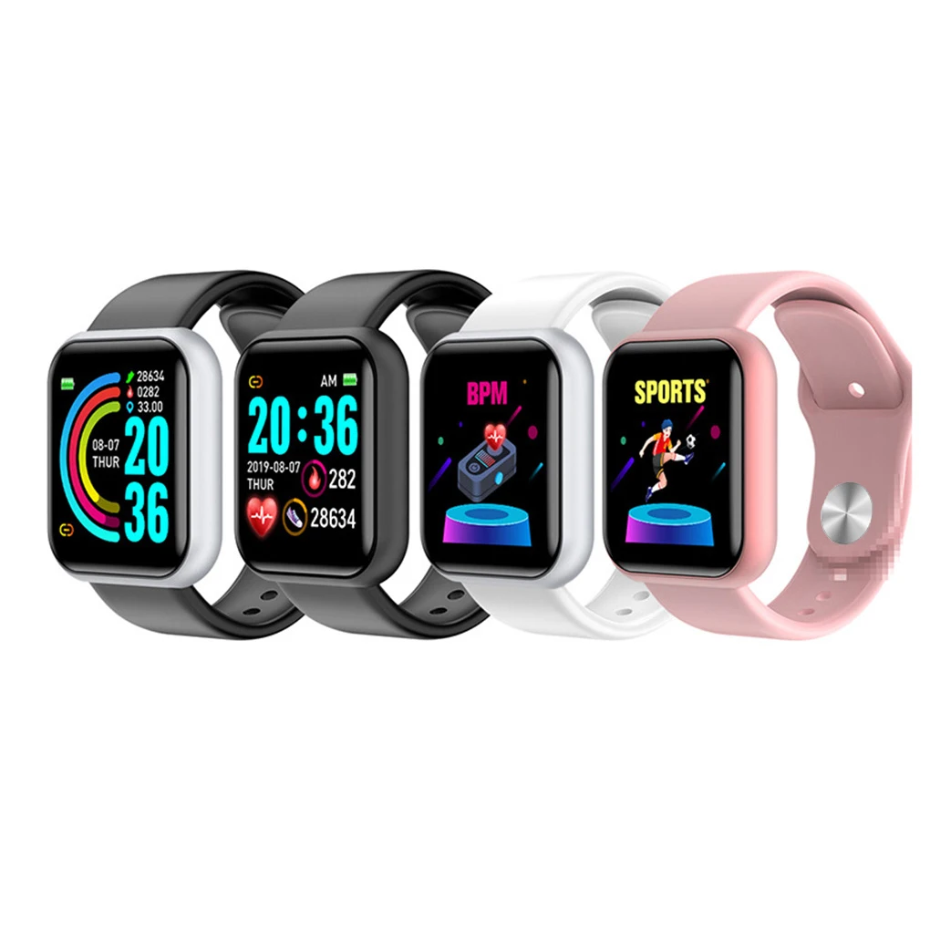 

D20 Pro Bluetooth Smart Watch Men Women Y68 Blood Pressure Heart Rate Monitor Sport Smartwatch Fitness Tracker For Xiaomi Huawei