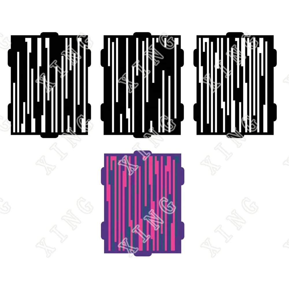 

Vertical Clash Layering Stencils 2022 New Handmade Diy Scrapbooking Diary Greeting Card Coloring Decoration Embossing Template
