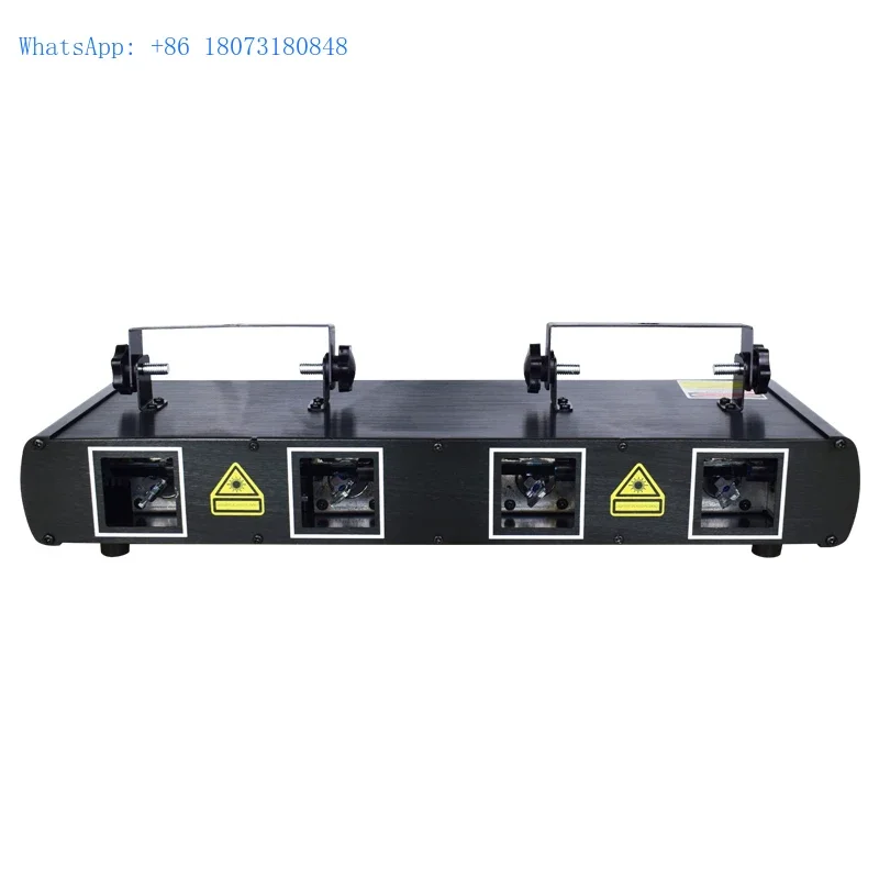 Горячие лазерные огни для дискотеки 4 линзы RGB светодиодный светильник сцены