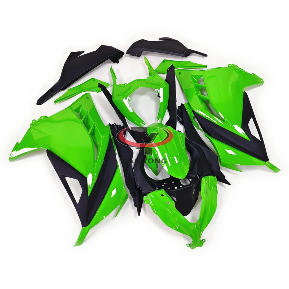 Кузов Cowling Яркий твердый зеленый инъекционный мотоцикл для Ninja300 ниндзя 300 2013-2017