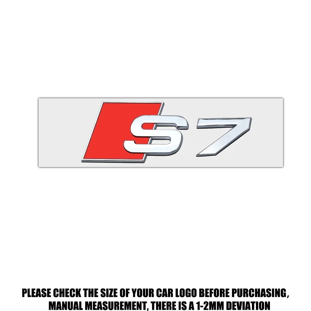 

3D значок из АБС-пластика, наклейка с логотипом автомобиля, эмблема, украшение багажника, аксессуары для Audi Sline S3 S4 S5 S6 S7 S8 A3 A4 A5 A6 b6 b7 b9 b8 c7