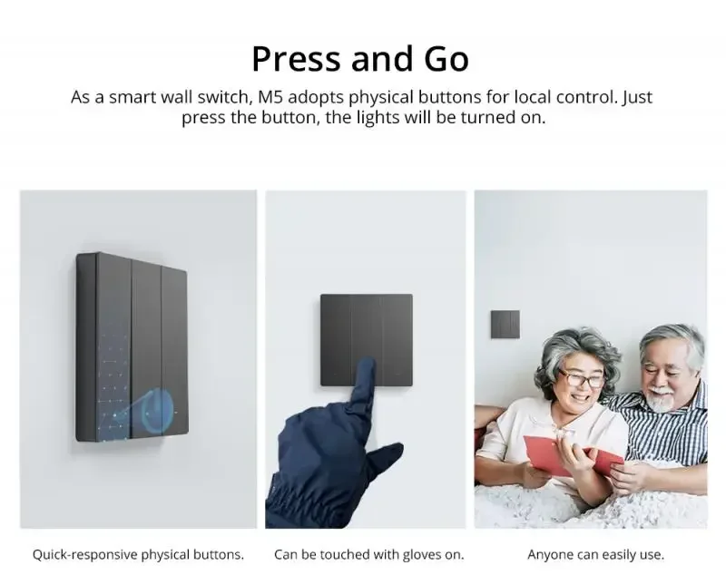 Переключатель SONOFF M5 80/86/120 с поддержкой Wi-Fi