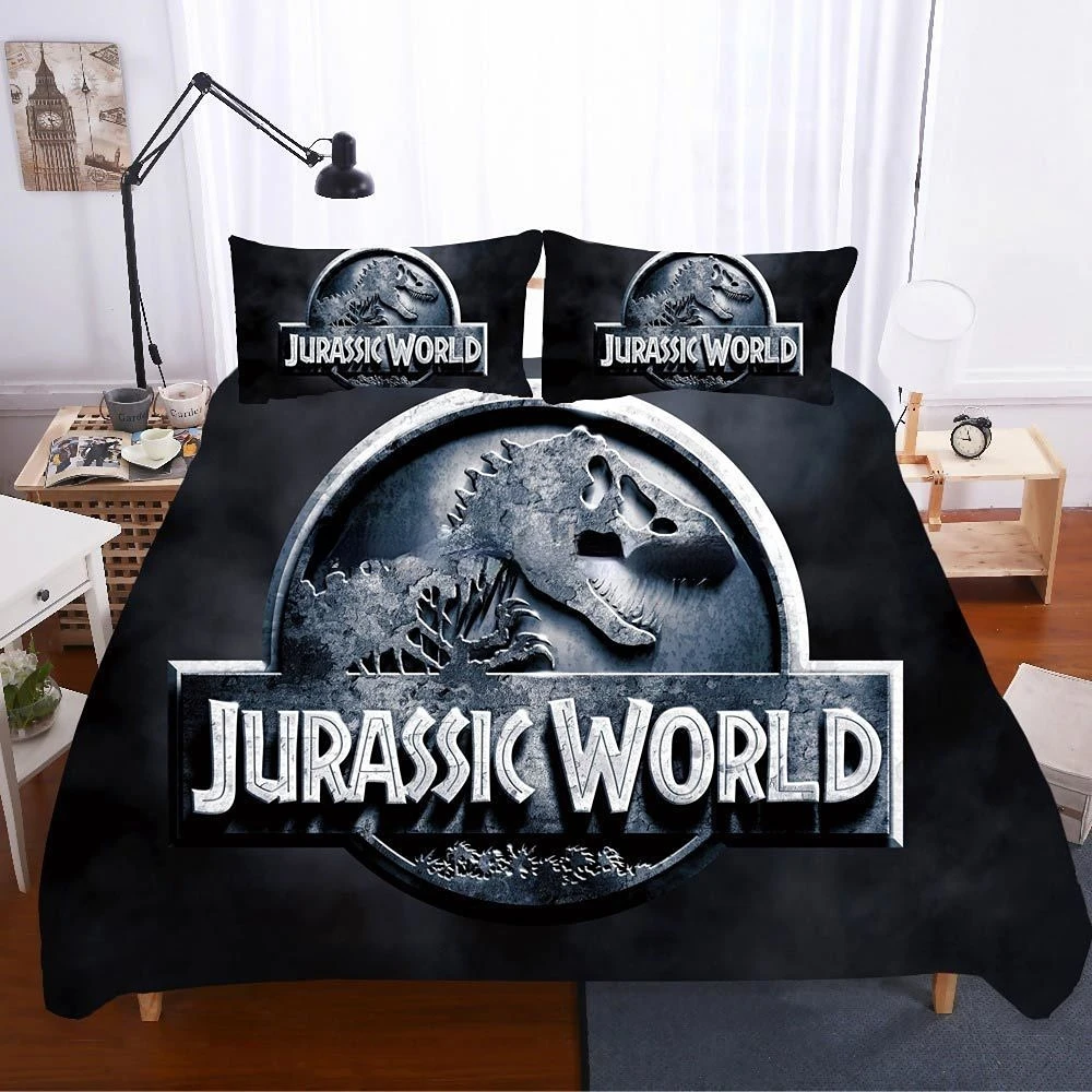 Комплект постельного белья с 3D рисунком парка Юрского периода |