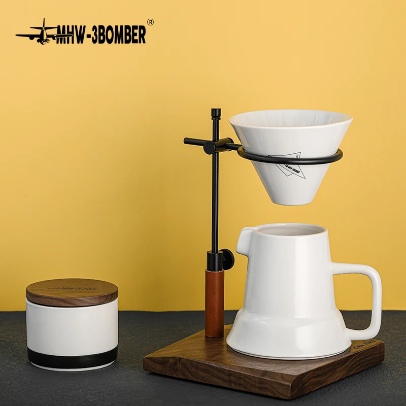 

Ceramic Coffee Dripper Kettle 380ml Espresso Drip Pot Delicate Pour Over Coffee Maker Pots Chic Cafe Bar Accessories