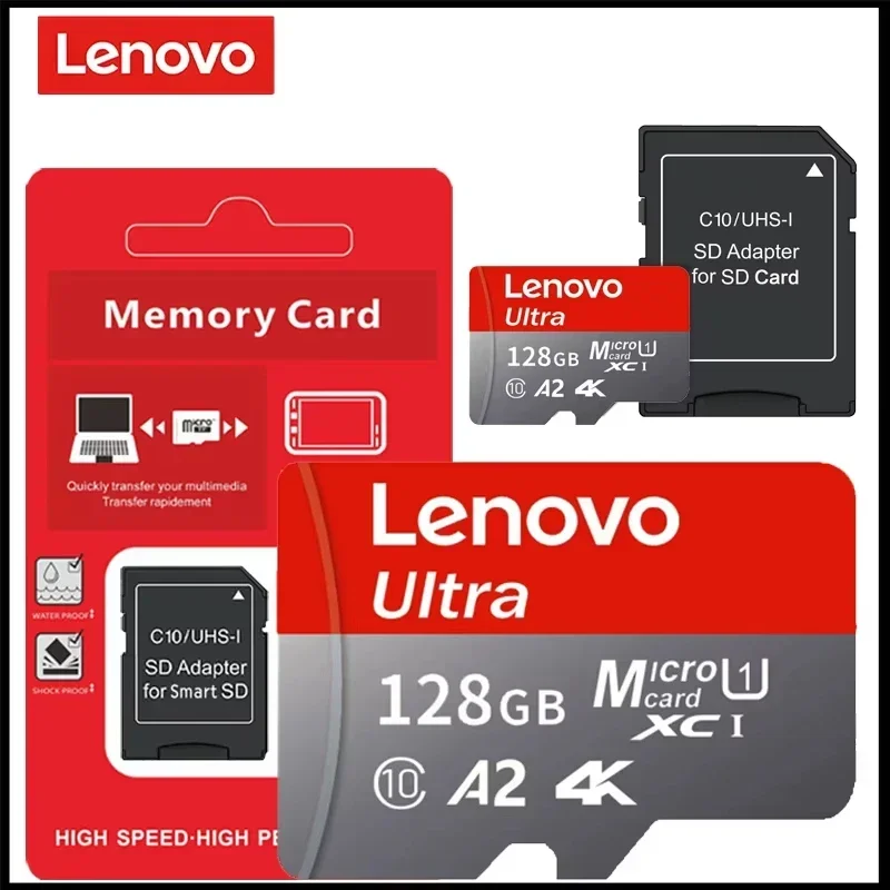 Фото Карта памяти Micro SD Lenovo 2026 New High Speed 1 ТБ 512 ГБ 64 ГБ Class 10 TF для телефона, дрона, видеорегистратора, автомобильной навигации №5