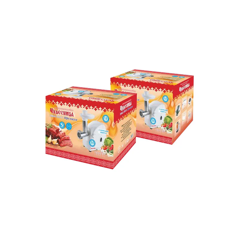 Мясорубка электрическая Чудесница Премиум ЭМШ-ПМ01 (Пиковая мощность 1800 Вт