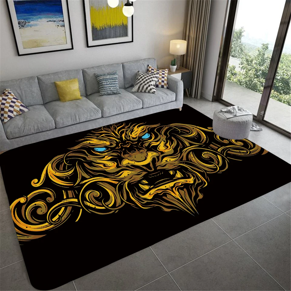 Яростное животное ковер с принтом в виде слона для гостиной