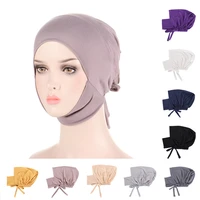 2022 new premium jersey hijab cap islamic head wear hat bonnet turban turbans for women muslim fashion bonnet hijab undercap
