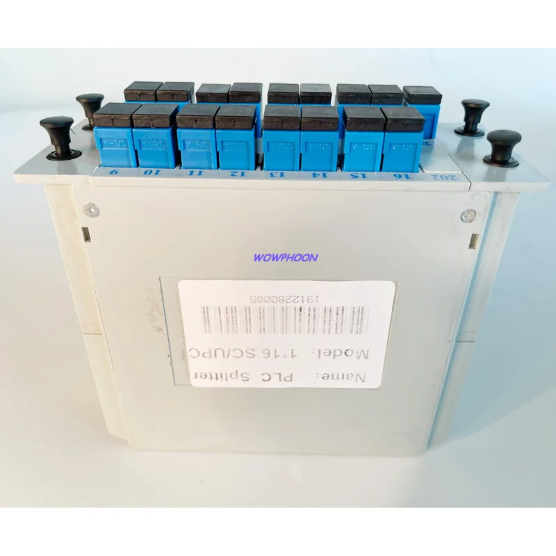 

5pcs/box SC APC / SC UPC 1X16 Fiber Optical Splitter Box FTTH Planar Waveguide Type Optical Fiber Splitter PLC Splitter Box 1:16