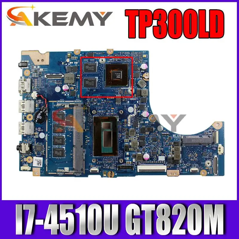 

Материнская плата для ноутбука ASUS TP300LA/TP300LD/TP300LJ/TP300L/Q302L/Q302LA, протестированная материнская плата, приблизительно, цвет коридора/процессор 4 ГБ...
