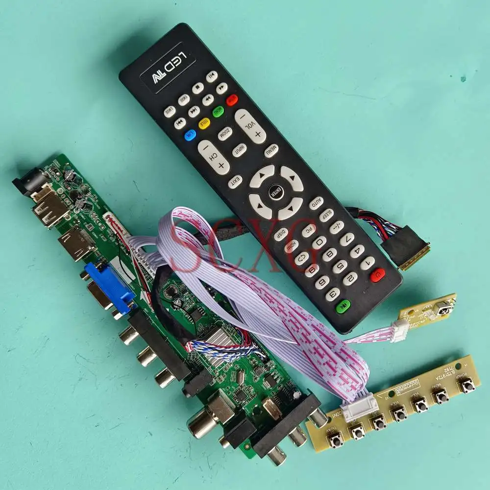 

For B140XW01 V0 LCD Control Driver Board Kit DVB Digital Signal 40 Pin LVDS 14" 1366 768 LED Monitor VGA AV USB HDMI-Compatible
