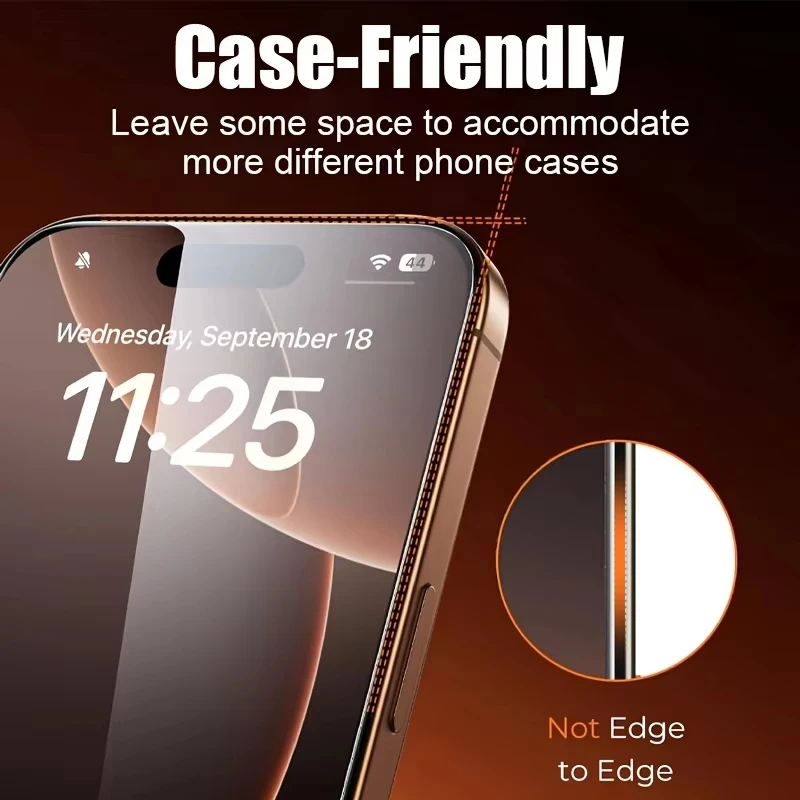 Фото 4 шт. Защитные стекла из закаленного стекла для iPhone 18 Pro Max, 17, 16, 15, 14 Plus, 13, 12 Mini, 11, X, XR, XS Max, 15, 7, 8 Plus, 16E Air №2
