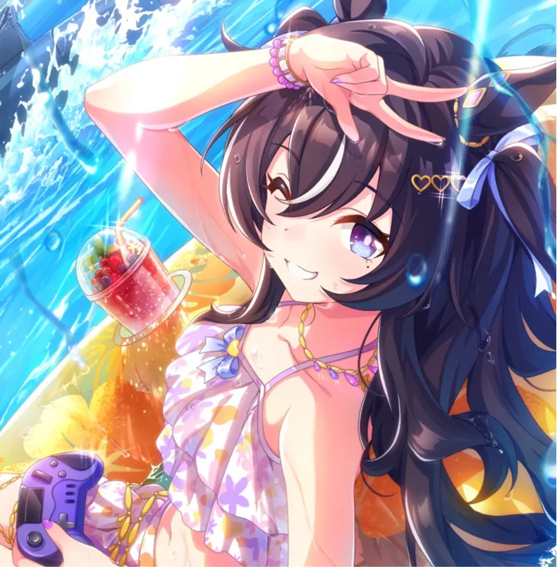 Костюм для косплея Uma Musume Pretty Derby Vivlos Swimsuit Eclat, головной убор, наряд для Хэллоуина, аниме, Комик-Кон (art.: 3920db8e9fcbc) - 3920db8e9fcbc