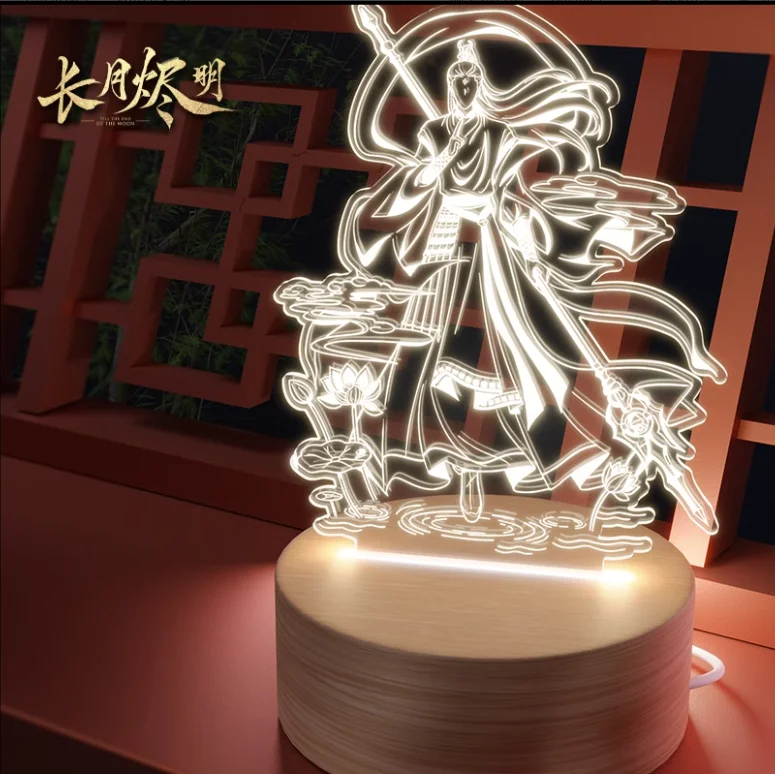 

TV Drama Till The End of The Moon Official Original Tan Taijin Ming Ye Luo Yunxi Night Light Acrylic Stand