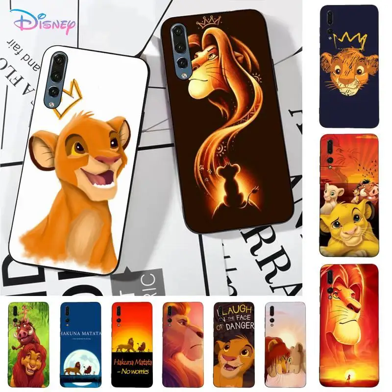 

Disney The lion King Simba Nala Phone Case for Huawei P30 40 20 10 8 9 lite pro plus Psmart2019
